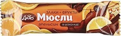 Купить батончик-мюсли апельсин в шоколаде с витамином с abc healthy food, 25г в Заволжье