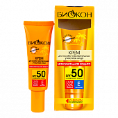 Купить биокон солнце крем защитный для чувствительных участков лица максимальная защита, 25мл spf50 в Заволжье