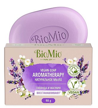 BioMio (БиоМио) Bio-Soap Aromatherapy мыло натуральное Жасмин и эфирное масло лаванды 90 гр