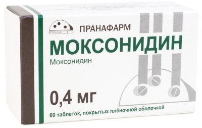 Купить моксонидин, таблетки, покрытые пленочной оболочкой 0,4мг, 60 шт в Заволжье
