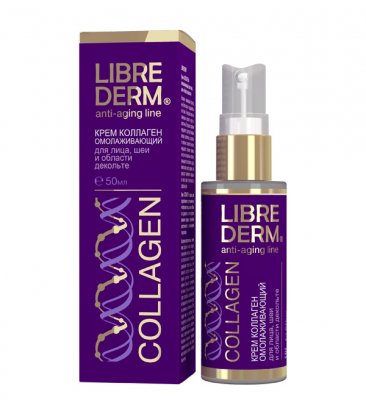 Купить librederm collagen (либридерм) крем для лица, шеи и декольте омолаживающий, 50мл в Заволжье