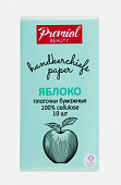 Купить premial (премиал) платочки бумажные трехслойные белые с ароматом зеленого яблока, 10 шт в Заволжье