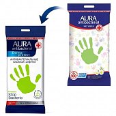 Купить aura (аура) дерма протект салфетки влажные антибактериальные ромашка, 20 шт в Заволжье