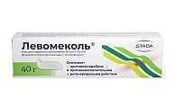 Купить левомеколь, мазь для наружного применения 40 мг/г+7,5 мг/г, 40г в Заволжье