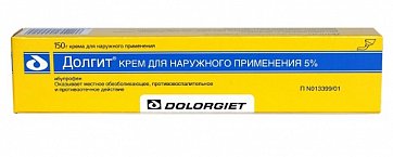 Долгит, крем для наружного применения 5%, туба 150г