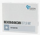 Купить венлафаксин, таблетки 37,5мг, 30 шт в Заволжье
