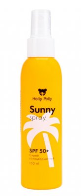 Купить holly polly (холли полли) sunny спрей солнцезащитный для лица и тела spf 50+, 150мл в Заволжье