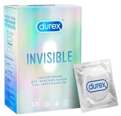 Купить durex (дюрекс) презервативы invisible 18шт в Заволжье
