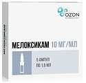 Купить мелоксикам, раствор для внутримышечного введения 10мг/мл, ампула 1,5мл 5шт в Заволжье
