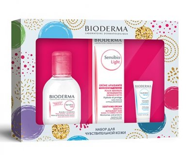 Купить bioderma sensibio (биодерма) набор: лайт крем 40мл+ мицеллярная вода 100мл+гидрабио сыворотка 15мл в Заволжье