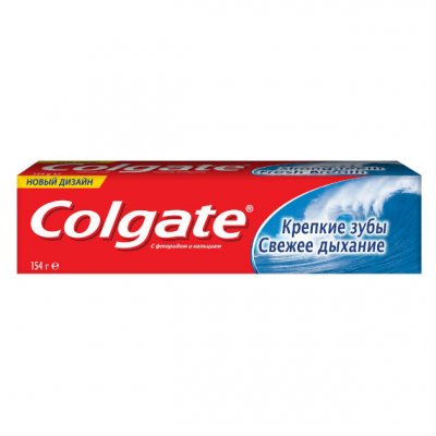 Купить колгейт (colgate) зубная паста крепкие зубы свежее дыхание, 100мл в Заволжье