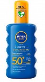 Купить nivea (нивея) sun спрей солнцезащитный защита и увлажнение, 200мл spf50 в Заволжье