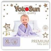 Купить yokosun premium (йокосан) подгузники-трусики размер xl (12-20кг) 38шт в Заволжье
