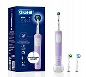 Купить oral-b (орал-би) электрическая зубная щетка vitality pro тип 3708 с зарядным устр., тип 3757, сиреневый с насадкой sensitive clean eb60 в Заволжье