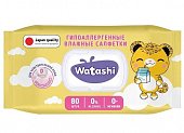 Купить watashi (ваташи) салфетки влажные для детей с д-пантенолом 0+ 80 шт. в Заволжье