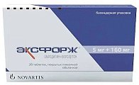 Купить эксфорж, таблетки, покрытые пленочной оболочкой 5мг+160мг, 28 шт в Заволжье