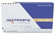 Купить эксфорж, таблетки, покрытые пленочной оболочкой 5мг+80мг, 28 шт в Заволжье