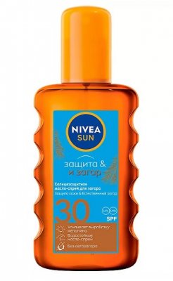 Купить nivea (нивея) sun масло-спрей солнцезащитное для загара, 200мл spf30 в Заволжье