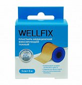 Купить пластырь веллфикс (wellfix) фиксирующий тканый телесный 5х500см в Заволжье