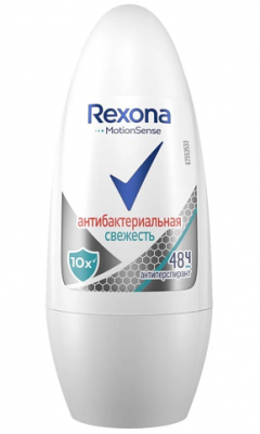 Купить rexona (рексона) дезодорант-ролик антибактериальная свежесть, 50мл в Заволжье