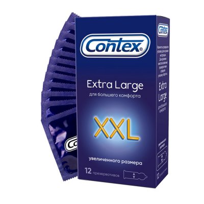 Купить contex (контекс) презервативы extra large увеличенного размера 12шт в Заволжье