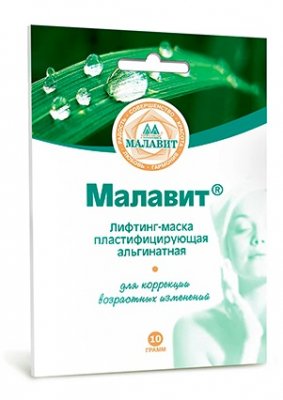 Купить малавит, лифтинг-маска альгинатная пластифицирующая 10мл, 1 шт в Заволжье