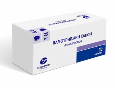 Купить ламотриджин-канон, таблетки 25мг, 30 шт в Заволжье