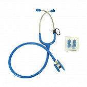 Купить стетоскоп amrus (амрус) 04-ам511 delux медицинский двухсторонний педиатрический, синий в Заволжье