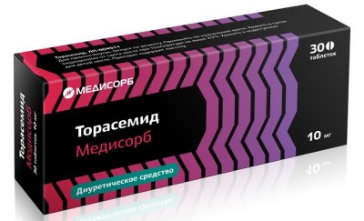 Купить торасемид-медисорб, таблетки 10мг 30 шт в Заволжье