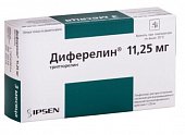 Купить диферелин, лиофилизат для приготовления суспензии для в/мышечного и п/кожного введения пролонг действия 11,25мг, флакон в Заволжье