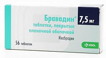 Купить бравадин, таблетки, покрытые пленочной оболочкой 7,5мг, 56 шт в Заволжье