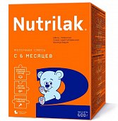 Купить нутрилак 2 (nutrilak 2) молочная смесь с 0 до 6 месяцев, 600г в Заволжье