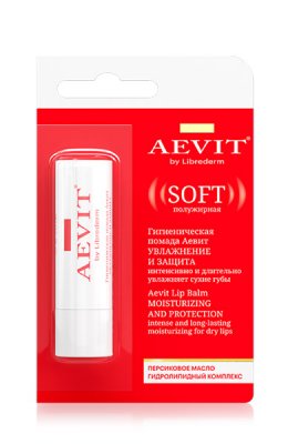 Купить librederm aevit (либридерм) помада гигиеническая для губ увлажняющая защита, 4г в Заволжье