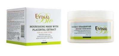 Купить эвиналь (evinal) маска-бальзам для всех типов волос с плацентой, 250м в Заволжье