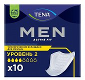 Купить tena (тена) прокладки, men active fit уровень 2, 10 шт в Заволжье