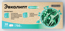 Купить эвкалипт премиум bioforte, таблетки для рассасывания 750 мг, 30 шт бад в Заволжье
