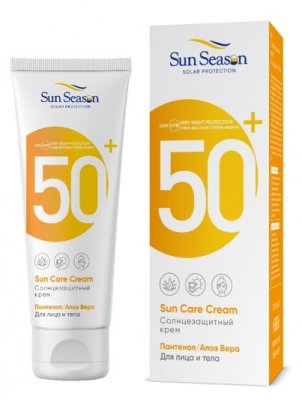Купить sun season (сан сизон) крем солнцезащитный для тела 65мл spf50+ в Заволжье