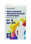 Купить витаминно-минеральный комплекс для мужчин от а до zn консумед (consumed), капсулы 580мг, 30 шт бад в Заволжье
