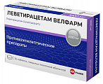 Купить леветирацетам велфарм, таблетки покрытые пленочной оболочкой 1000 мг, 30 шт в Заволжье