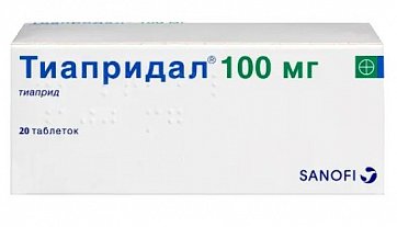 Тиапридал, таблетки 100мг, 20 шт