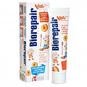 Купить биорепейр (biorepair) зубная паста детская кидс 0-6лет экстракт персика, 50мл в Заволжье