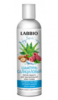 Купить labbio (лаббио) шампунь салициловый против перхоти для чувствительной кожи головы, 250мл в Заволжье