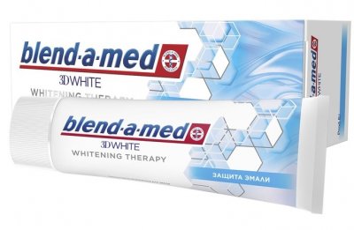 Купить бленд-а-мед (blend a med) зубная паста 3d вайт whitening therapy защита эмали 75мл в Заволжье