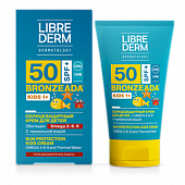 Купить librederm bronzeada (либридерм) крем для детей солнцезащитный с омега 3-6-9 и термальной водой, 150мл spf50 в Заволжье