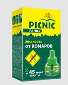 Купить picnic (пикник) family жидкость от комаров 45 ночей в Заволжье