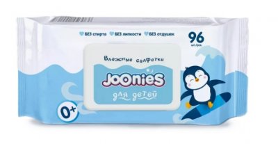 Купить joonies (джунис) салфетки влажные детские, 96 шт с крышкой в Заволжье