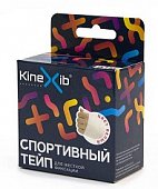 Купить бинт кинезио-тейп (kinexib) sport tape адгезивный стягивающий черный 3,8смx9,1м, 1 шт в Заволжье