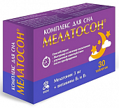 Купить мелатосан комплекс для сна, таблетки покрытые оболочкой 30шт бад в Заволжье