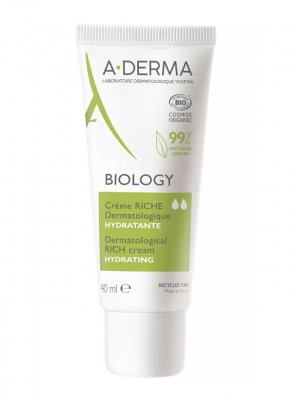 Купить a-derma biology (а-дерма) крем для хрупкой кожи лица и шеи насыщенный увлажняющий, 40мл в Заволжье