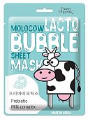 Купить funny organix (фанни органик) molocow тканевая маска для лица пузырьковая с пребиотиком 25г в Заволжье